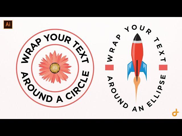 Wrap text around Circle, Ellipse - Adobe Illustrator Tutorial