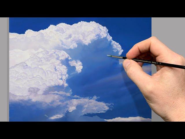 Painting sunny clouds in oil | Episode 223