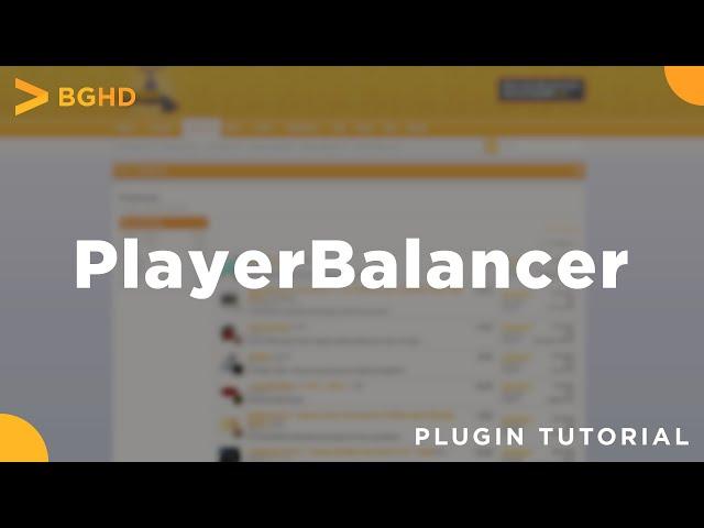 PlayerBalancer - Spigot Plugin Tutorial/Overview