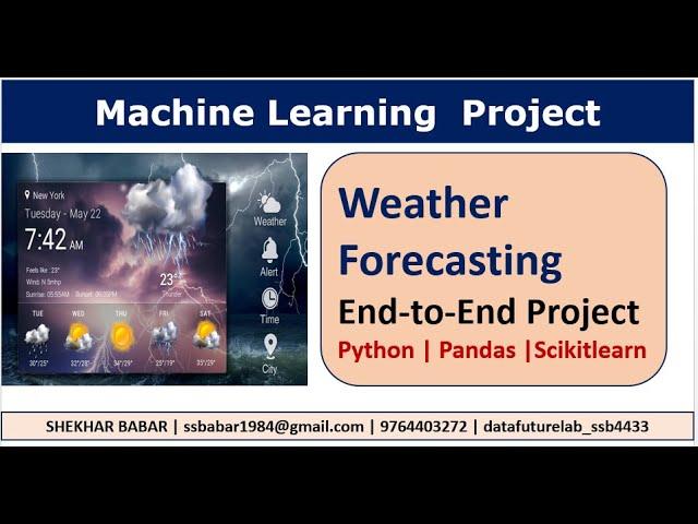 Machine Learning Weather Forecasting [End to End Project] #machinelearning #randomforests