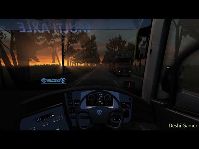 Euro Truck Simulator 2 -Afternoon Driving -Using Realistic AI Traffic sound Mod