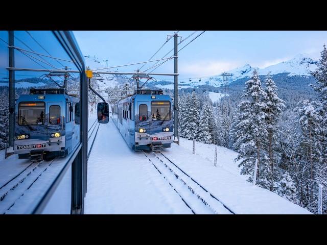 World's Most Beautiful Snow Train!  - Jungfrau region -  Glacier Express