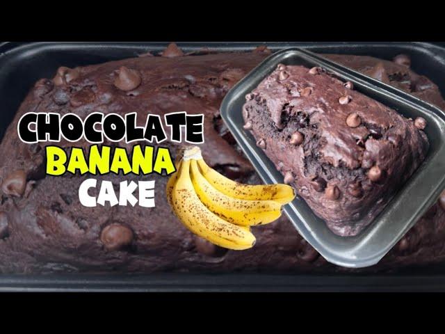 MOIST CHOCOLATE BANANA LOAF CAKE RECIPE | joolees vlog | #cake  #chocolate #banana