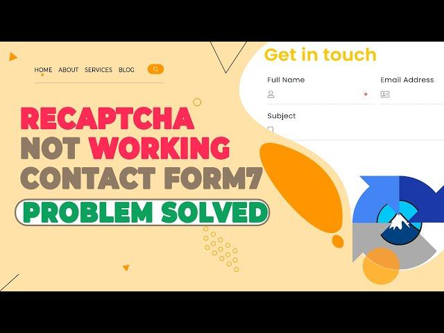 Contact For 7 ReCaptcha Not Working | Problem solved