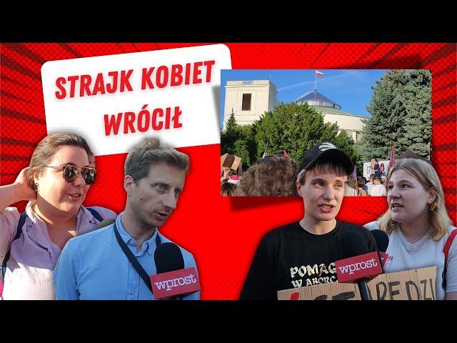 Strajk Kobiet przed Sejmem. Lempart: Wy jesteście ch***, a nie demokraci!