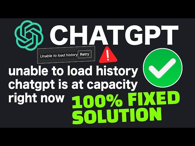 CHATGPT is at capacity right now fix ? CHATGPT not working ? CHAT GPT alternative ?