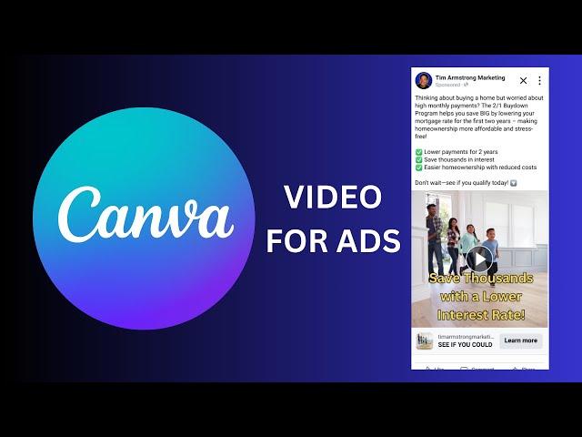 How to Use Canva to Create Videos for Facebook & Instagram Ads!