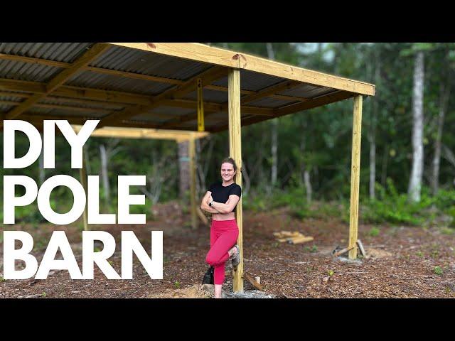 Simple DIY Pole Barn in 10 min