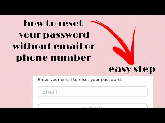 How to Reset your Password in Roblox Without Email Or Phone Number | Katstutorials