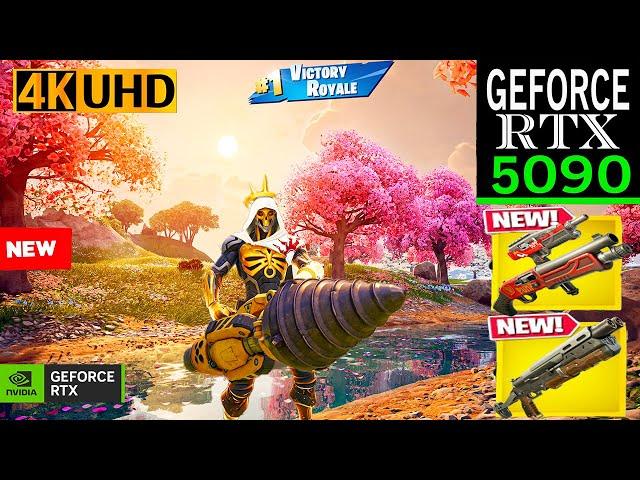 Fortnite NEW UPDATE on RTX 5090 4K Max Graphics + Ray Tracing ON | Rebel Oro skin #fortnite