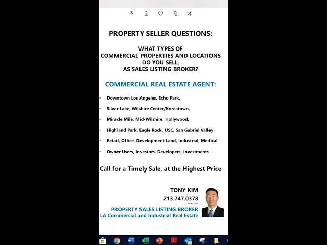 Before I List a Commercial Property for Sale, I am typically asked these two questions from Sellers.