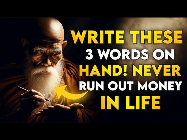 Write These 3 NUMBERS on your hand AND YOU WILL never be short OF MONEY | Money Abundance Buddhism