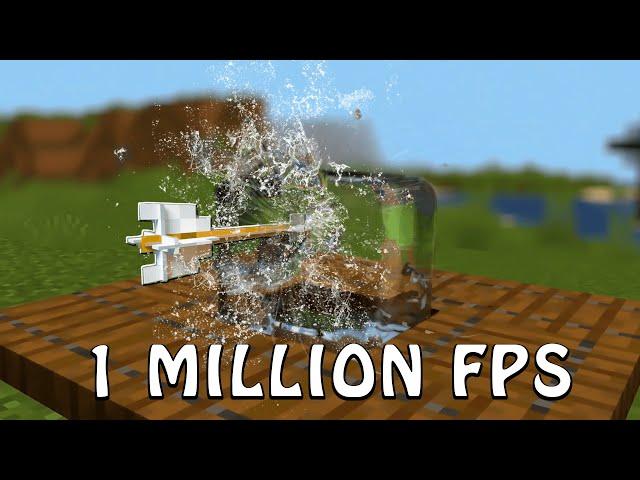 Minecraft 60 FPS Vs One MILLION FPS - Realistic Minecraft