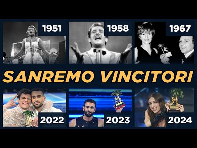 All Winners of Sanremo Music Festival [1951-2024]