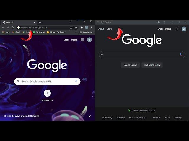 how to hide tabs and address bar in Chrome