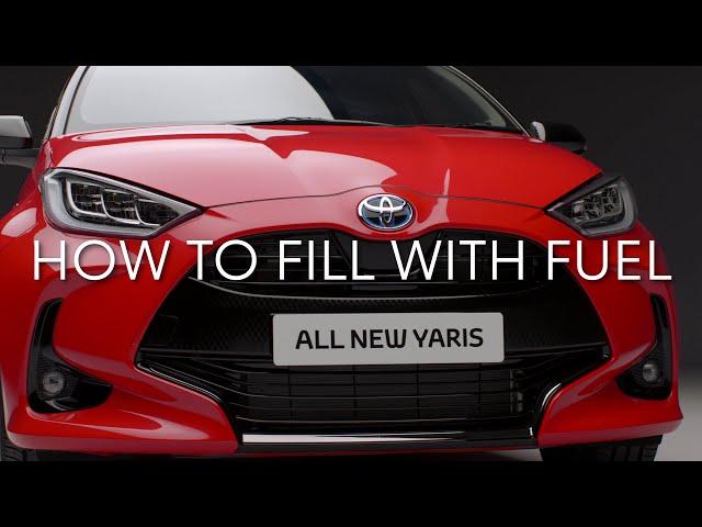 All New Toyota Yaris: How to fill with fuel