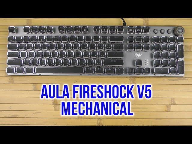 Распаковка Aula Fireshock V5 Mechanical Wired Keyboard