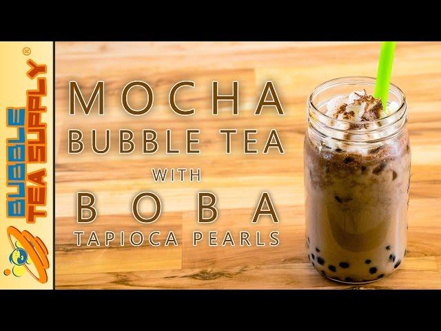 How to Make Mocha Bubble Tea with Boba Tapioca Pearls