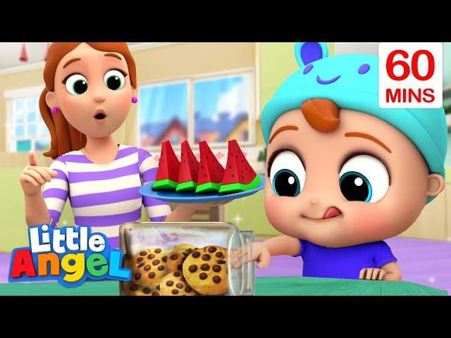 No More Snacks Baby John! + More Little Angel Kids Songs & Nursery Rhymes