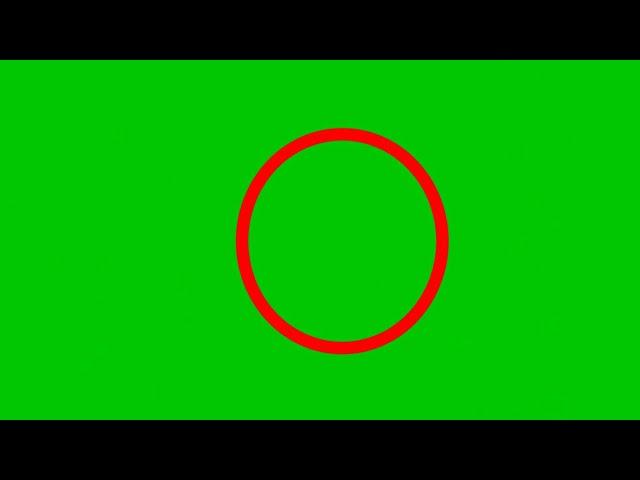 GREEN SCREEN 9 animations effects of Red Circle√ || Red Rings chroma key animation effects