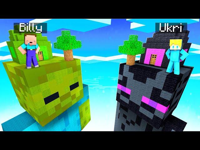 Billy Zombie vs Ukri Enderman CHUNK Challenge in Minecraft!