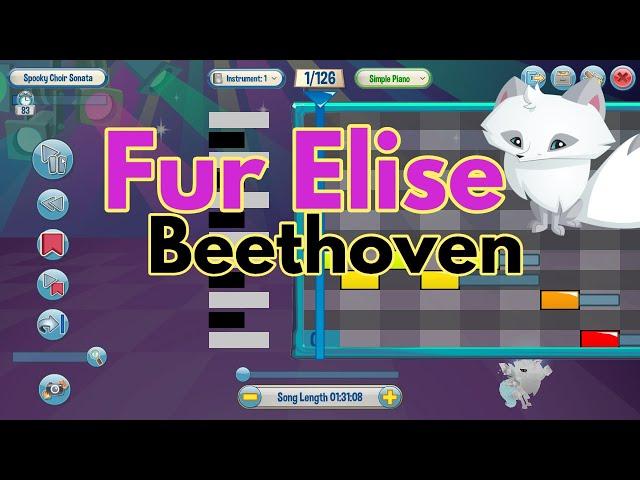 Fur elise on Animal Jam Mastertrack