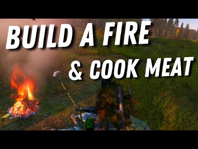 How To Build A Fire & Cook Meat In DayZ