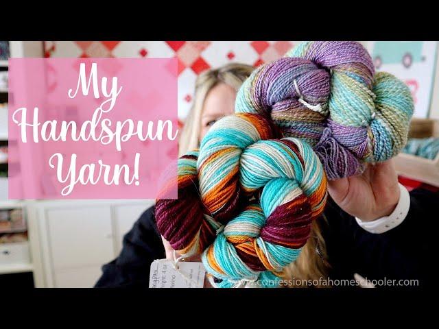 My Handspun Yarn (Spinolution Wheel, Fiber, and Carder!)