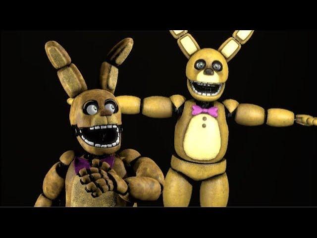 [SFM/FNAF] All the good springbonnie models react to the "official" one