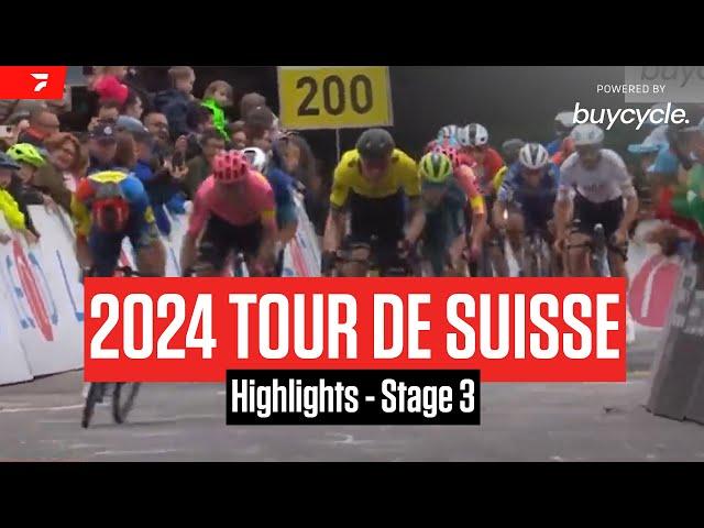 Tour de Suisse 2024 Stage 3 Highlights