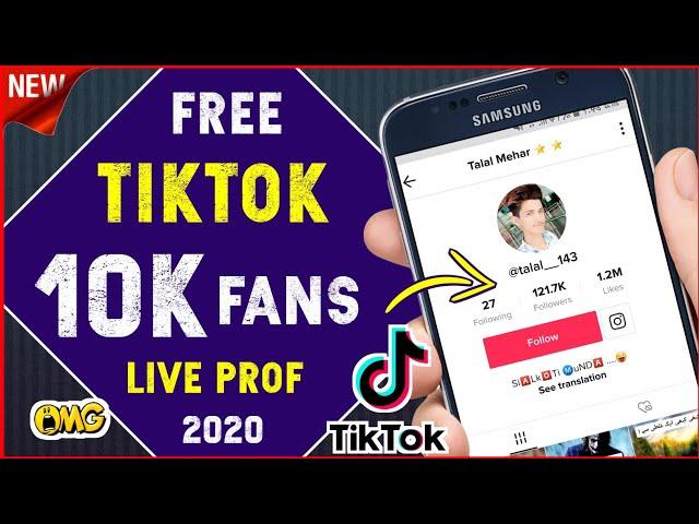 Get 10k Real TikTok Fans Just One Click | Free Tiktok Fans