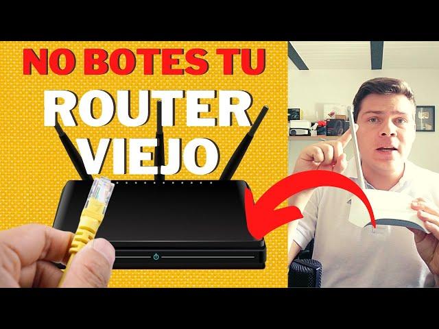 Usar ROUTER VIEJO para extender el Wifi | MUY FÁCIL | CON CABLE Y SIN CABLE