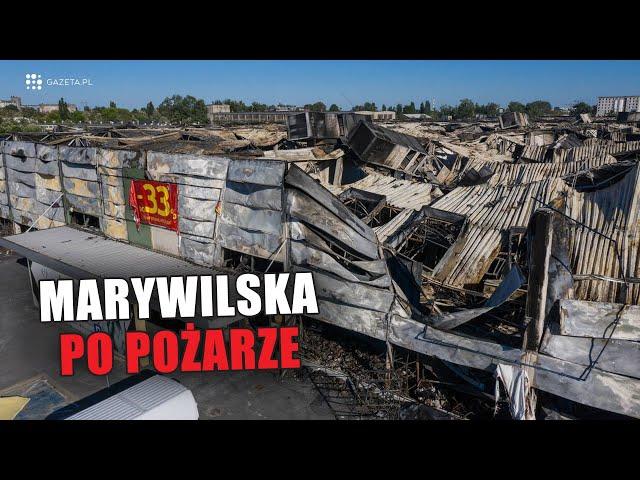 Tak wygląda Marywilska po pożarze. Przerażający widok