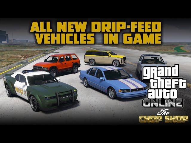 GTAO: The Chop Shop - All LEAKED Vehicles Drip-feed / Unreleased Vehicles in Game