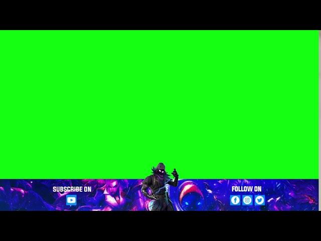 Free Animated Gaming Overlay | Green Screen No Text |