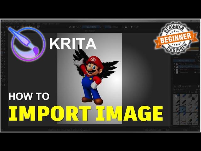 Krita How To Import Image Tutorial