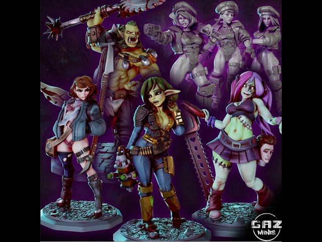 Pinups of the Apocalypse - June Release Gaz Minis