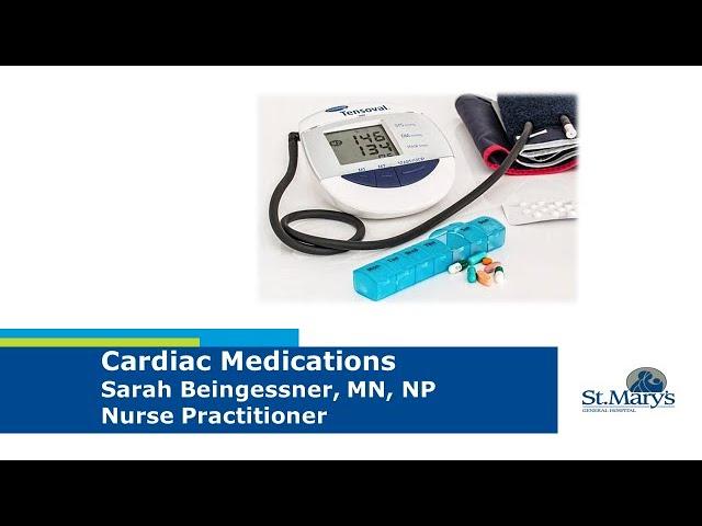 Cardiac Rehab Medication Education