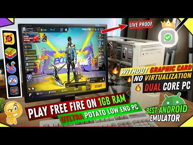 New Best Lite Emulator For Low End PC & Laptop 1GB RAM PC Without Graphics Card | NON VT