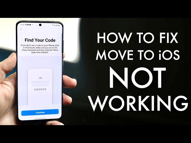 How To FIX Move To iOS Not Working! (2021)