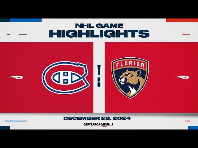 NHL Highlights | Canadiens vs. Panthers - December 28, 2024