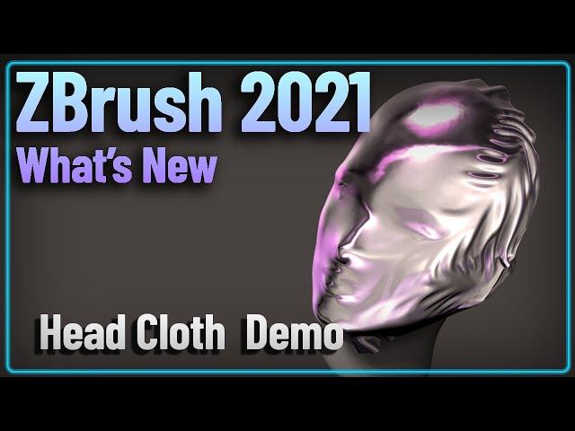 003  ZBrush 2021 Dynamic Cloth Demo Head Cover