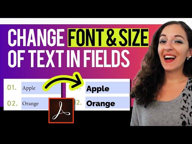How to Change the Font Size in a Fillable PDF | Step by Step