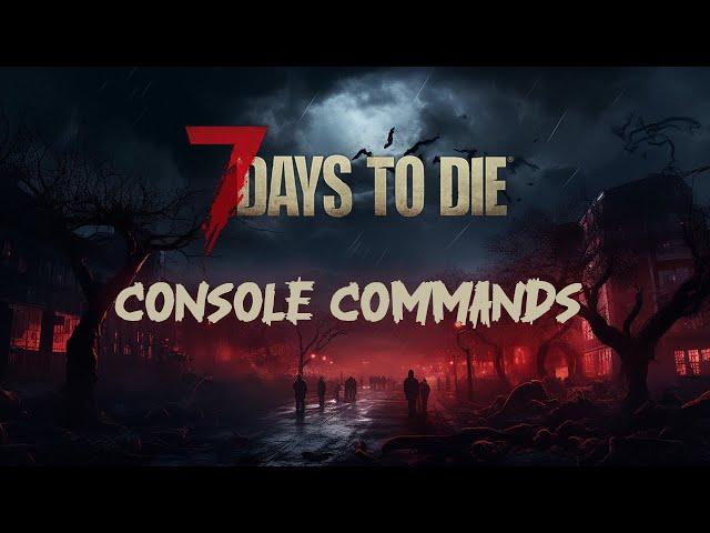 7 Days to Die Console Commands! #Nitrado Guides