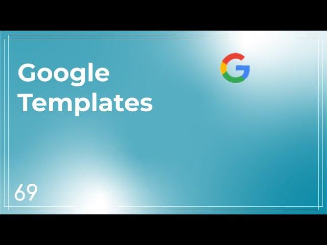 Templates in Google Workspace QuickTip #69