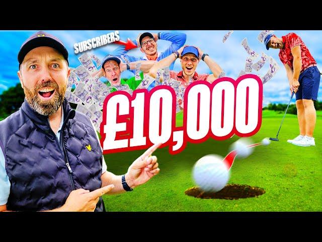 The first golfer to make birdie wins £10,000