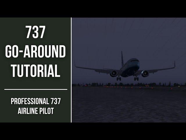 737 Go-Around During Landing Tutorial - Professional 737 Airline  Pilot - PMDG