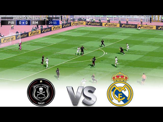 ORLANDO PIRATES vs REAL MADRID   DEBUT MBAPPE vs GILBERTO  Tour Spain 2024 Football Gameplay HD