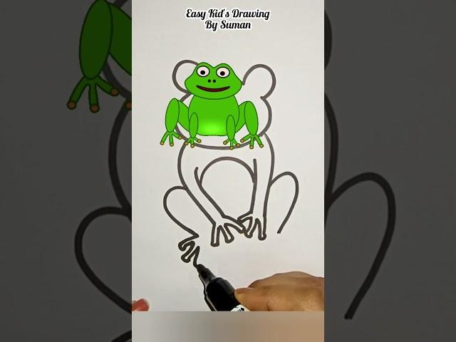 How to Draw a Frog . Frog Easy Drawing for kids. #easydrawing