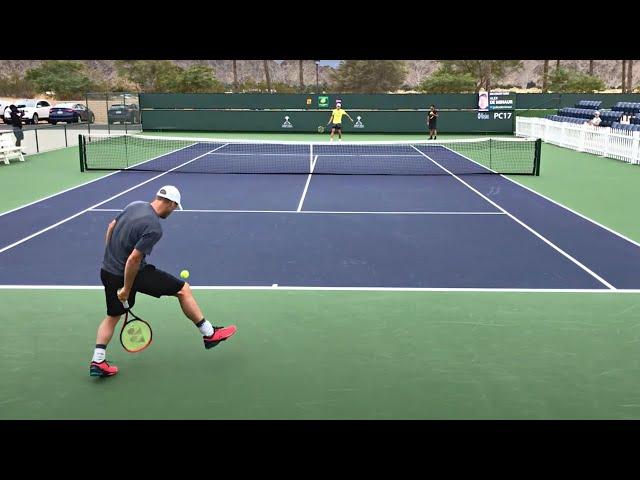 Lleyton Hewitt & Alex De Minaur | IW Practice (Court Level 60fps)